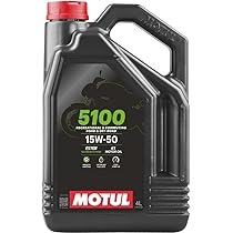 Motul 104083 5100 15W-50 Four-Stroke Motorcycle Engine Motor Oil